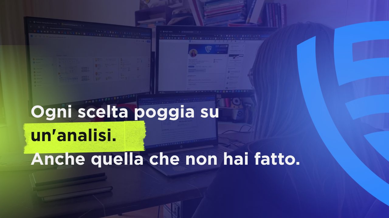 Copertina del video. Sara Lucarini racconta l'analisi di mercato
